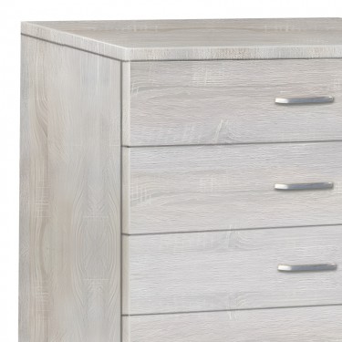 Συρταριέρα Gioko με 5 συρτάρια σε φυσική απόχρωση 80x40x100εκ Υλικό: PARTICLE BOARD WITH PAPER FINISH 072-000132