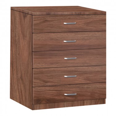 Συρταριερα Gioko με 5 συρτάρια σε καρυδι απόχρωση 80x40x100εκ Υλικό: PARTICLE BOARD WITH PAPER FINISH 072-000133