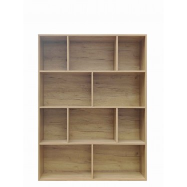 Βιβλιοθήκη Evergin mdf σε oak απόχρωση 100x30x135εκ Υλικό: 15MM MDF MELAMINE 072-000153