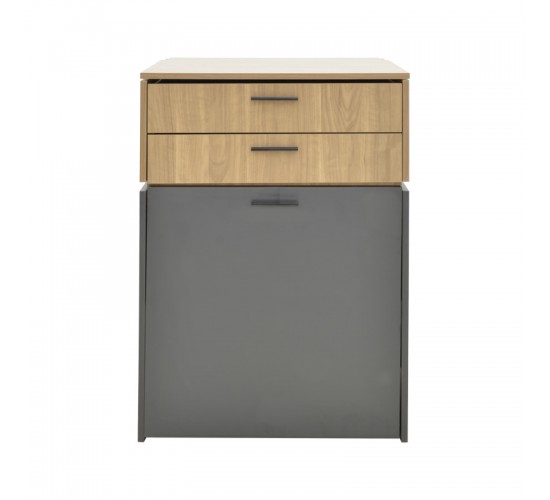 Τουαλέτα κρεβατοκάμαρας Sonlen ανθρακί-ανοιχτό καρυδί 60x45x122εκ Υλικό: 15MM MDF MELAMINE 072-000154