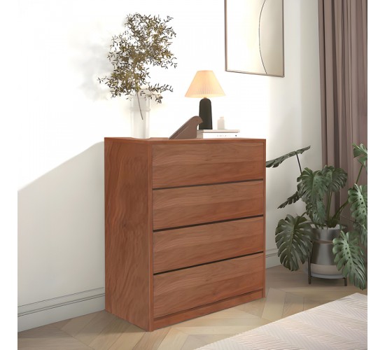 Συρταριέρα Kuanger mdf σε καρυδί απόχρωση 80x40x80εκ Υλικό: MDF - LPL 072-000159