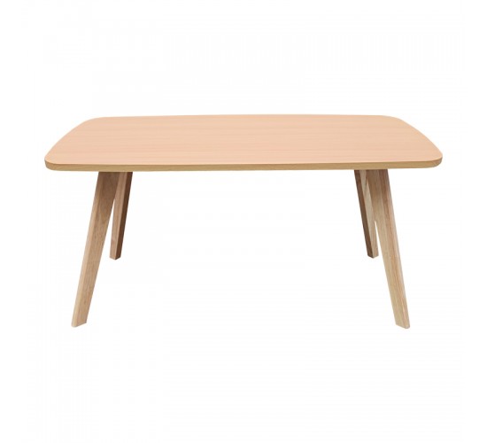 Τραπέζι σαλονιού Komela mdf σε φυσική απόχρωση 100x48x45cm Υλικό: 18mm MDF   18mm SOLID WOOD LEGS 072-000168