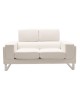 Καναπές Shea 2θέσιος PU ivory-inox 158x80x87εκ Υλικό: PU - INOX 074-000011 Καναπές Shea 2θέσιος PU ivory-inox 158x80x87εκ Υλικό: PU - INOX 074-000011