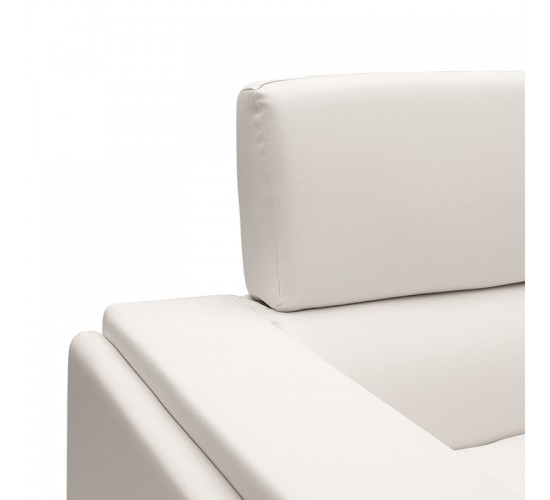 Καναπές Shea 2θέσιος PU ivory-inox 158x80x87εκ Υλικό: PU - INOX 074-000011 Καναπές Shea 2θέσιος PU ivory-inox 158x80x87εκ Υλικό: PU - INOX 074-000011