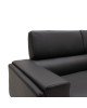 Καναπές Shea 2θέσιος pu μαύρο-inox 158x80x87εκ Υλικό: PU - INOX 074-000012