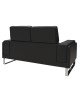 Καναπές Shea 2θέσιος pu μαύρο-inox 158x80x87εκ Υλικό: PU - INOX 074-000012 Καναπές Shea 2θέσιος pu μαύρο-inox 158x80x87εκ Υλικό: PU - INOX 074-000012