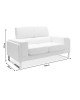 Καναπές Shea 2θέσιος pu μαύρο-inox 158x80x87εκ Υλικό: PU - INOX 074-000012 Καναπές Shea 2θέσιος pu μαύρο-inox 158x80x87εκ Υλικό: PU - INOX 074-000012