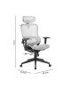 Καρέκλα γραφείου διευθυντή Konilo mesh γκρι 82.5x63.5x114εκ Υλικό: MESH-PP 076-000017