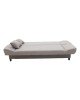Kαναπές-κρεβάτι Tiko 3θέσιος με αποθηκευτικό χώρο ύφασμα γκρι 200x85x90εκ 078-000017