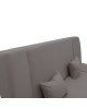 Kαναπές-κρεβάτι Tiko 3θέσιος με αποθηκευτικό χώρο ύφασμα γκρι 200x85x90εκ 078-000017
