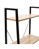 Βιβλιοθήκη Ramon φυσικό-μαύρο 60x23x145,5εκ Υλικό: CLIPBOARD 15mm WITH MELAMINE METAL 085-000001 Βιβλιοθήκη Ramon φυσικό-μαύρο 60x23x145,5εκ Υλικό: CLIPBOARD 15mm WITH MELAMINE METAL 085-000001