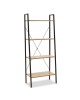 Βιβλιοθήκη Ramon φυσικό-μαύρο 60x23x145,5εκ Υλικό: CLIPBOARD 15mm WITH MELAMINE METAL 085-000001 Βιβλιοθήκη Ramon φυσικό-μαύρο 60x23x145,5εκ Υλικό: CLIPBOARD 15mm WITH MELAMINE METAL 085-000001