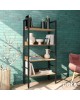 Βιβλιοθήκη- Ραφιέρα Ramon φυσικό-μαύρο 60x28x125,5εκ Υλικό: CLIPBOARD 15mm WITH MELAMINE - METAL 085-000002 Βιβλιοθήκη- Ραφιέρα Ramon φυσικό-μαύρο 60x28x125,5εκ Υλικό: CLIPBOARD 15mm WITH MELAMINE - METAL 085-000002