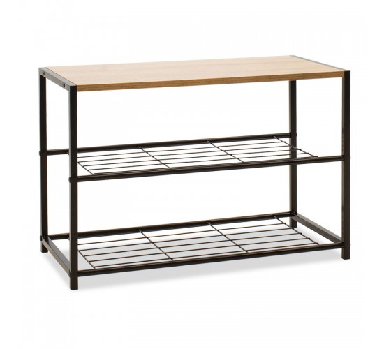 Παπουτσοθήκη Ramon 6 ζευγών φυσικό-μαύρο 63x30x43εκ Υλικό: CLIPBOARD 15mm WITH MELAMINE METAL 085-000010 Παπουτσοθήκη Ramon 6 ζευγών φυσικό-μαύρο 63x30x43εκ Υλικό: CLIPBOARD 15mm WITH MELAMINE METAL 085-000010