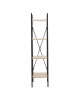 Βιβλιοθήκη Ramon φυσικό-μαύρο 34x32,5x148εκ Υλικό: CLIPBOARD 15mm WITH MELAMINE METAL 085-000013 Βιβλιοθήκη Ramon φυσικό-μαύρο 34x32,5x148εκ Υλικό: CLIPBOARD 15mm WITH MELAMINE METAL 085-000013