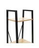 Βιβλιοθήκη Ramon φυσικό-μαύρο 34x32,5x148εκ Υλικό: CLIPBOARD 15mm WITH MELAMINE METAL 085-000013 Βιβλιοθήκη Ramon φυσικό-μαύρο 34x32,5x148εκ Υλικό: CLIPBOARD 15mm WITH MELAMINE METAL 085-000013