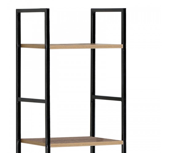 Βιβλιοθήκη Azuel φυσικό-μαύρο μέταλλο 29x23.5x144εκ Υλικό: chipboard in wild oak steel tube in electric coating in black 085-000020 Βιβλιοθήκη Azuel φυσικό-μαύρο μέταλλο 29x23.5x144εκ Υλικό: chipboard in wild oak steel tube in electric coating in black 085-000020