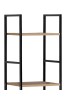 Βιβλιοθήκη Azuel φυσικό-μαύρο μέταλλο 29x23.5x144εκ Υλικό: chipboard in wild oak steel tube in electric coating in black 085-000020 Βιβλιοθήκη Azuel φυσικό-μαύρο μέταλλο 29x23.5x144εκ Υλικό: chipboard in wild oak steel tube in electric coating in black 085-000020