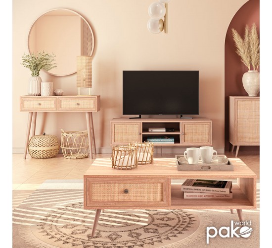 Τραπέζι σαλονιού Oslo sonoma 110x59x41,5εκ Υλικό: CLIPBOARD WITH PAPER WOOD - PP RATTAN 086-000005 Τραπέζι σαλονιού Oslo sonoma 110x59x41,5εκ Υλικό: CLIPBOARD WITH PAPER WOOD - PP RATTAN 086-000005