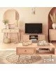 Έπιπλο τηλεόρασης Oslo sonoma 150x39x49εκ Υλικό: CLIPBOARD WITH 3D PAPER WOOD 15-12MM - METAL-PP RATTAN 086-000012 Έπιπλο τηλεόρασης Oslo sonoma 150x39x49εκ Υλικό: CLIPBOARD WITH 3D PAPER WOOD 15-12MM - METAL-PP RATTAN 086-000012