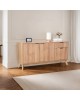 Μπουφές Hamea mdf σε φυσική απόχρωση 150x39,5x73εκ Υλικό: MDF WITH VENEER 086-000020