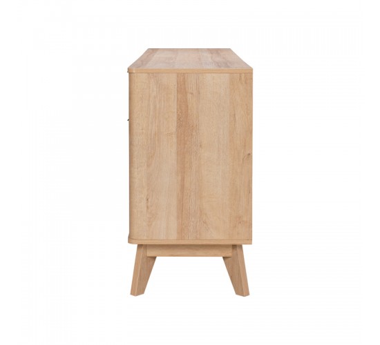 Μπουφές Hamea mdf σε φυσική απόχρωση 150x39,5x73εκ Υλικό: MDF WITH VENEER 086-000020