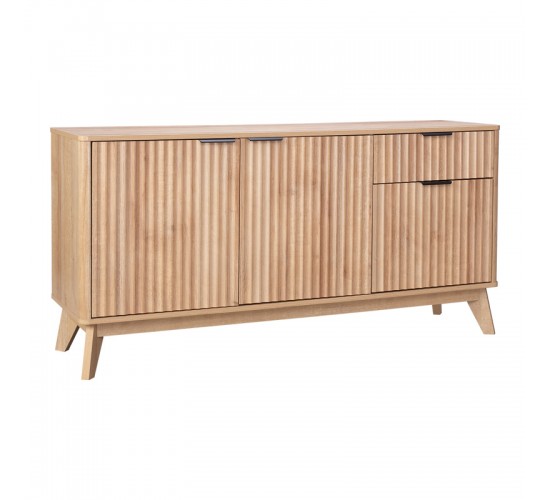Μπουφές Hamea mdf σε φυσική απόχρωση 150x39,5x73εκ Υλικό: MDF WITH VENEER 086-000020