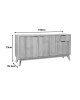 Μπουφές Hamea mdf σε φυσική απόχρωση 150x39,5x73εκ Υλικό: MDF WITH VENEER 086-000020