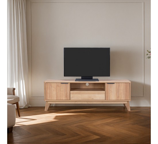 Έπιπλο τηλεόρασης Hamea mdf σε φυσική απόχρωση 145x39,5x49εκ Υλικό: MDF WITH VENEER 086-000021 Έπιπλο τηλεόρασης Hamea mdf σε φυσική απόχρωση 145x39,5x49εκ Υλικό: MDF WITH VENEER 086-000021