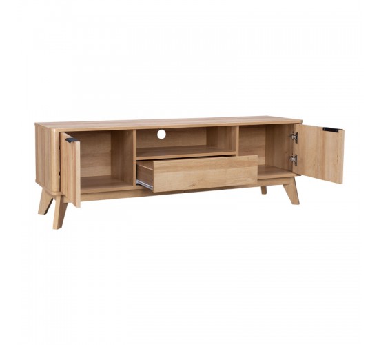 Έπιπλο τηλεόρασης Hamea mdf σε φυσική απόχρωση 145x39,5x49εκ Υλικό: MDF WITH VENEER 086-000021 Έπιπλο τηλεόρασης Hamea mdf σε φυσική απόχρωση 145x39,5x49εκ Υλικό: MDF WITH VENEER 086-000021