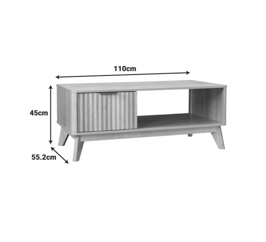 Τραπέζι σαλονιού Hamea mdf σε φυσική απόχρωση 110x55,2x45εκ Υλικό: MDF WITH VENEER 086-000022 Τραπέζι σαλονιού Hamea mdf σε φυσική απόχρωση 110x55,2x45εκ Υλικό: MDF WITH VENEER 086-000022
