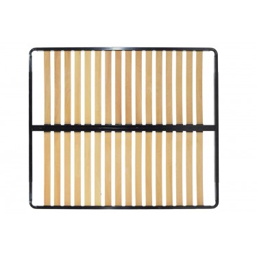 Σομιές μεταλλικός Kort με 17x2 ανατομικές τάβλες 162x195x4εκ Υλικό: WOOD - METAL 088-000035