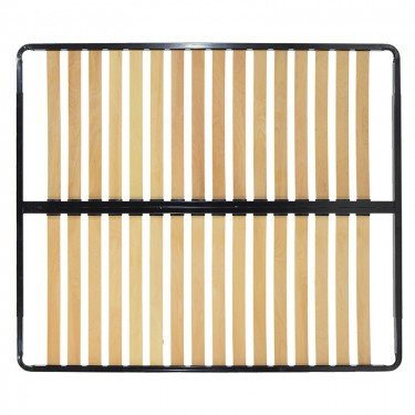 Σομιές μεταλλικός με 17 ανατομικές τάβλες 142x185x5εκ Υλικό: WOOD - METAL 088-000058