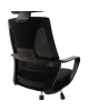 Καρέκλα γραφείου διευθυντή Dolphin με ύφασμα mesh χρώμα μαύρο Υλικό: FABRIC MESH 090-000004