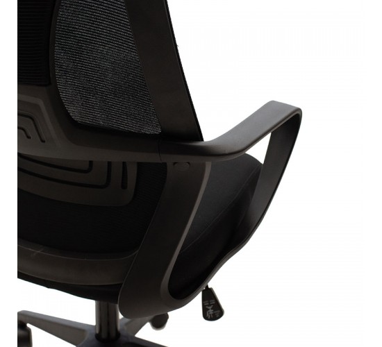 Καρέκλα γραφείου διευθυντή Dolphin με ύφασμα mesh χρώμα μαύρο Υλικό: FABRIC MESH 090-000004