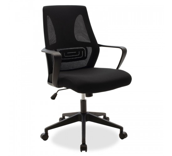 Καρέκλα γραφείου εργασίας Maestro με ύφασμα mesh χρώμα μαύρο Υλικό: FABRIC MESH 090-000007