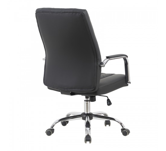 Καρέκλα γραφείου διευθυντή Mido pu μαύρο 58x71x100-106εκ Υλικό: PU - PVC - FOAM - PLYWOOD - METAL - NYLON 090-000020