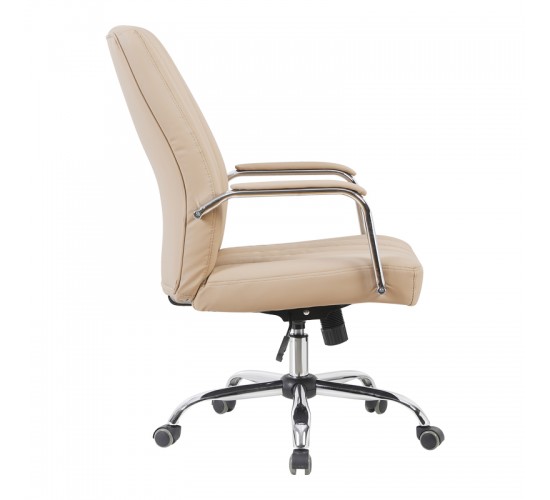 Καρέκλα γραφείου διευθυντή Mido pu cappuccino 58x71x100-106εκ Υλικό: PU - PVC - FOAM - PLYWOOD - METAL - NYLON 090-000021