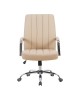 Καρέκλα γραφείου διευθυντή Mido pu cappuccino 58x71x100-106εκ Υλικό: PU - PVC - FOAM - PLYWOOD - METAL - NYLON 090-000021
