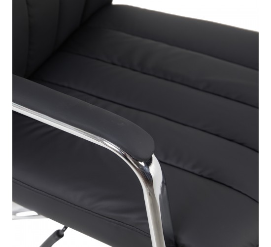 Καρέκλα γραφείου διευθυντή Morales pu μαύρο 60x70x118-124εκ Υλικό: PU - PVC - FOAM - PLYWOOD - METAL - NYLON 090-000022