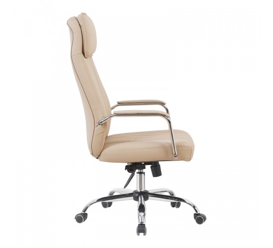 Καρέκλα γραφείου διευθυντή Morales pu cappuccino 60x70x118-124εκ Υλικό: PU - PVC - FOAM - PLYWOOD - METAL - NYLON 090-000023