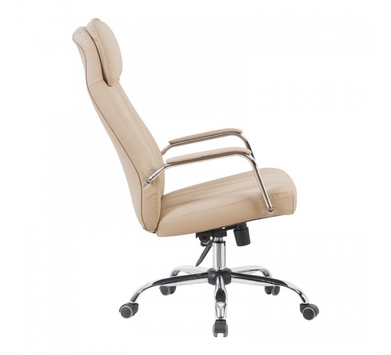 Καρέκλα γραφείου διευθυντή Morales pu cappuccino 60x70x118-124εκ Υλικό: PU - PVC - FOAM - PLYWOOD - METAL - NYLON 090-000023