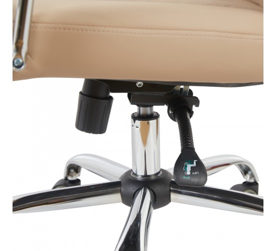 Καρέκλα γραφείου διευθυντή Morales pu cappuccino 60x70x118-124εκ Υλικό: PU - PVC - FOAM - PLYWOOD - METAL - NYLON 090-000023