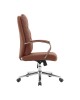 Καρέκλα γραφείου διευθυντή Normie pu καφέ 58x65x103-111εκ Υλικό: PU - PVC - FOAM - PLYWOOD - METAL - NYLON 090-000024