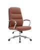 Καρέκλα γραφείου διευθυντή Normie pu καφέ 58x65x103-111εκ Υλικό: PU - PVC - FOAM - PLYWOOD - METAL - NYLON 090-000024