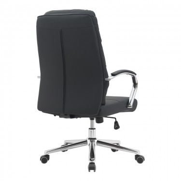 Καρέκλα γραφείου διευθυντή Normie pu μαύρο 58x65x103-111εκ Υλικό: PU - PVC - FOAM - PLYWOOD - METAL - NYLON 090-000025