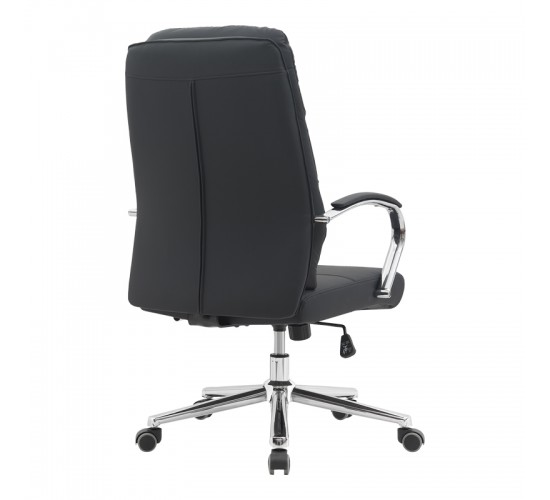 Καρέκλα γραφείου διευθυντή Normie pu μαύρο 58x65x103-111εκ Υλικό: PU - PVC - FOAM - PLYWOOD - METAL - NYLON 090-000025