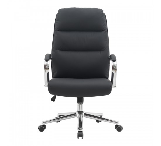 Καρέκλα γραφείου διευθυντή Normie pu μαύρο 58x65x103-111εκ Υλικό: PU - PVC - FOAM - PLYWOOD - METAL - NYLON 090-000025