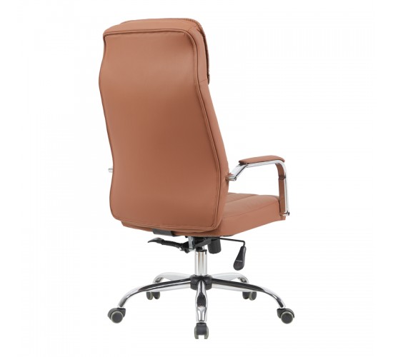 Καρέκλα γραφείου διευθυντή Morales pu καφέ 60x70x118-124εκ Υλικό: PU - PVC - FOAM - PLYWOOD - METAL - NYLON 090-000027