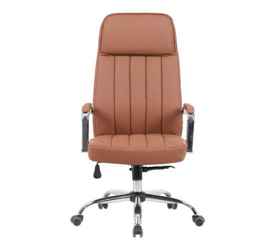 Καρέκλα γραφείου διευθυντή Morales pu καφέ 60x70x118-124εκ Υλικό: PU - PVC - FOAM - PLYWOOD - METAL - NYLON 090-000027